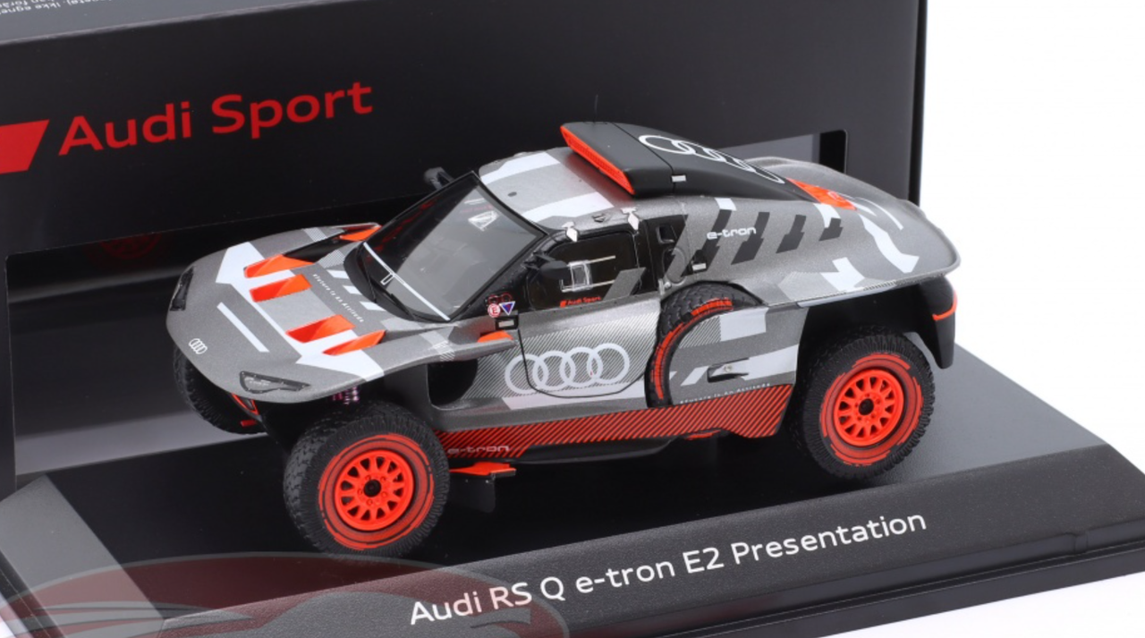 1/43 Dealer Edition 2022 Audi RS Q E-Tron E2 Presentation Car Car Model