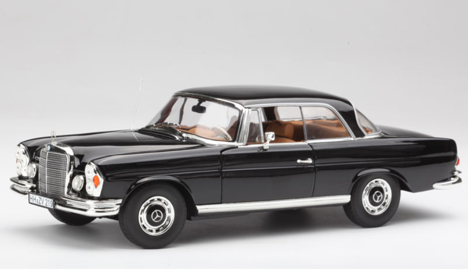 1 18 Norev 1969 Mercedes Benz Mb 280 Se 280se Coupe Black