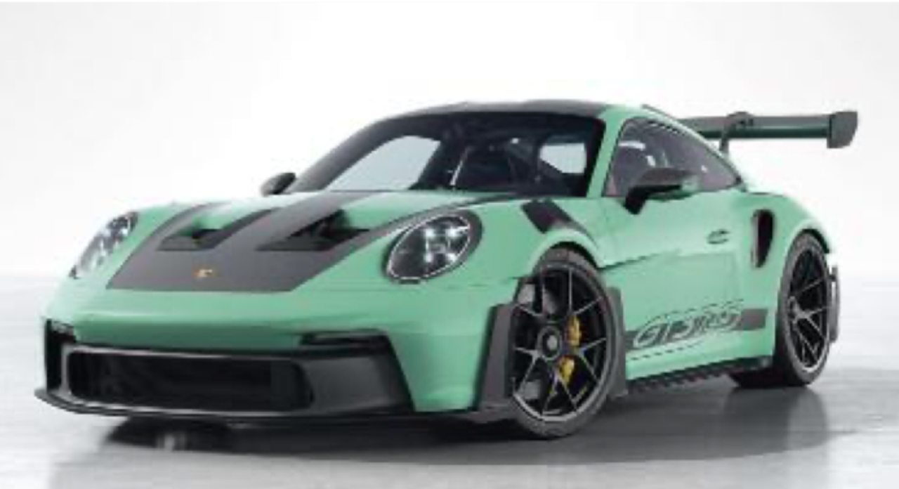 1/43 MINICHAMPS PORSCHE 911 (992) GT3RS - 2024 - NATO OLIVE W BLACK WHEELS Diecast Car Model