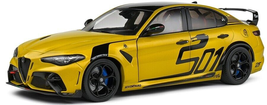 1/18 Solido 2022 Alfa Romeo Giulia GTA (Yellow Metallic) Diecast