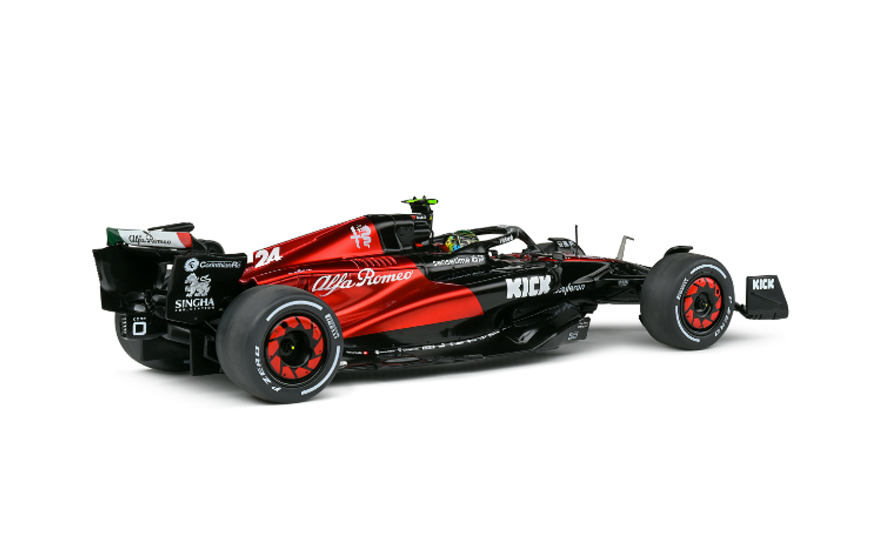 1/18 Solido 2023 Formula 1 Alfa Romeo F1 Team C43 Australian GP 2023 Z.Guanyu #24 Diecast Model