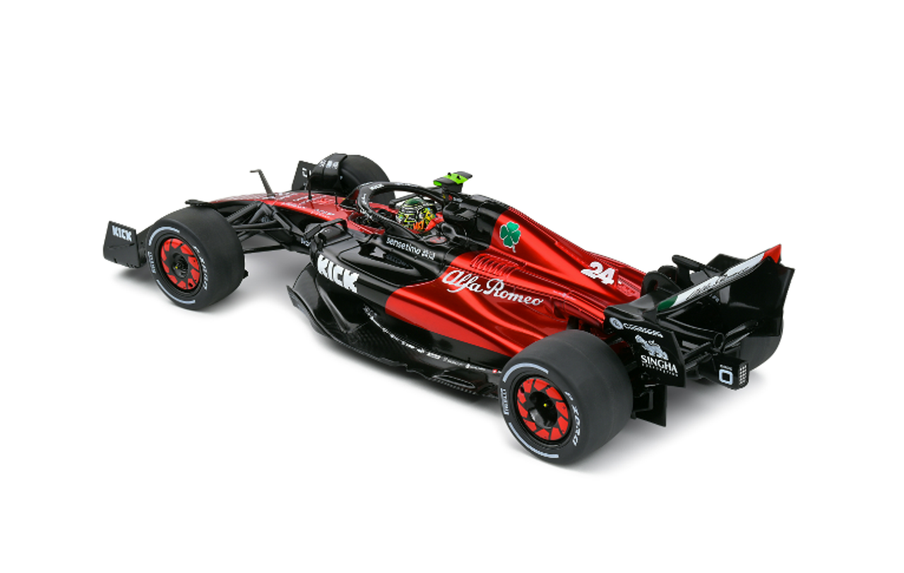 1/18 Solido 2023 Formula 1 Alfa Romeo F1 Team C43 Australian GP 2023 Z.Guanyu #24 Diecast Model