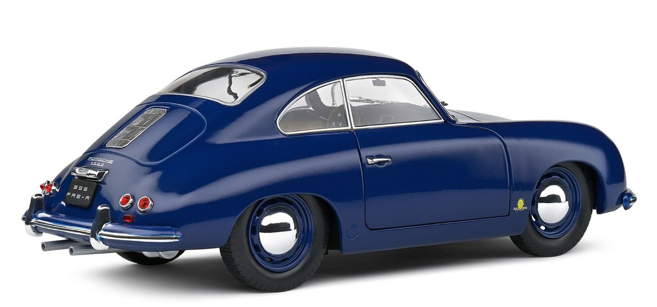 1/18 Solido 1953 Porsche 356 Pre-A (Petrol Blue) Diecast Car Model