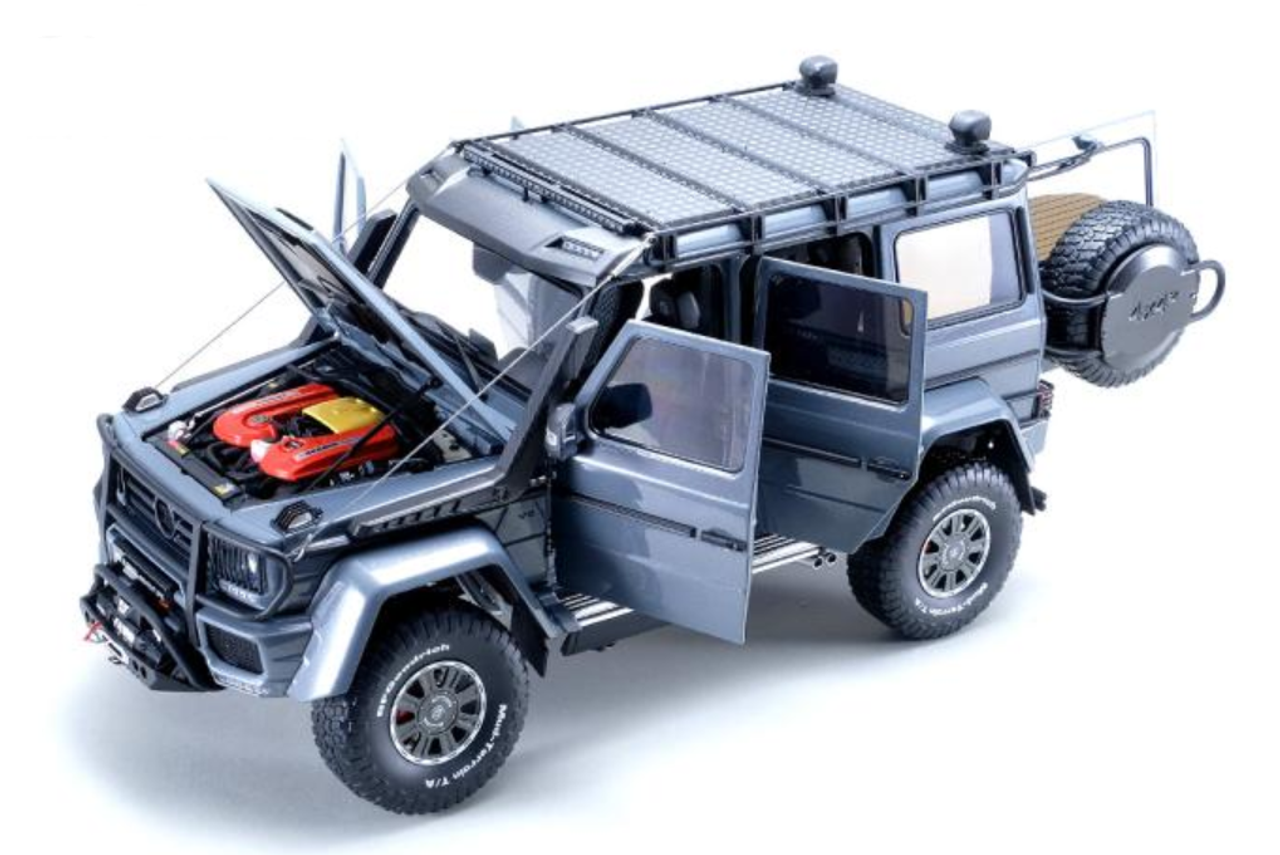 1/18 Almost Real Almostreal Mercedes-Benz Mercedes G-Class G-Klasse G550 Brabus Adventure 4x4 (Grey) Diecast Car Model Limited