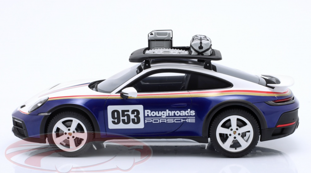 1/18 Dealer Edition Porsche 911 (992) Dakar #953 Roughroads Rallye Design Paket Car Model