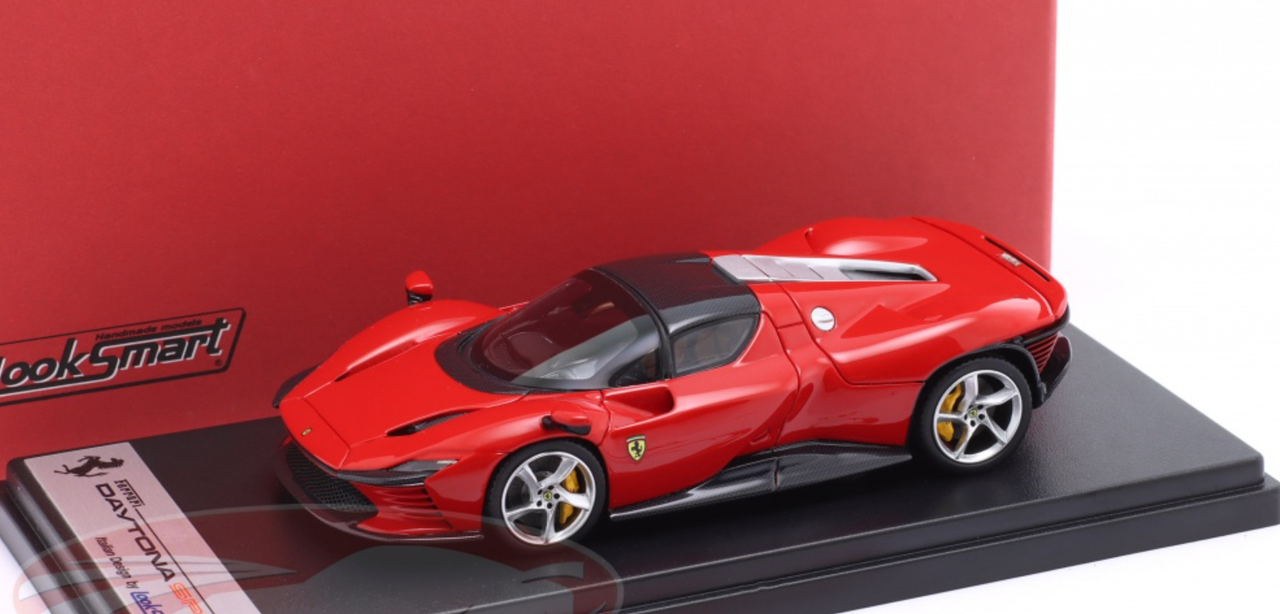 1/43 Looksmart 2022 Ferrari Daytona SP3 Closed Top (Skoda Red) Car Model