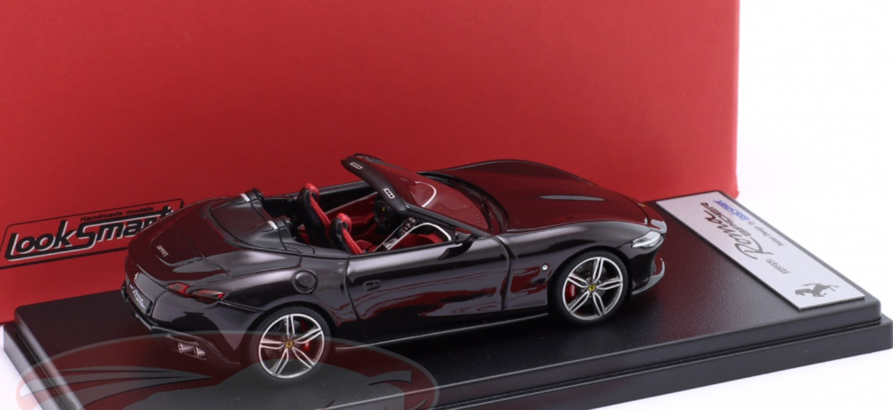 1/43 Looksmart 2023 Ferrari Roma Spider (Black) Car Model