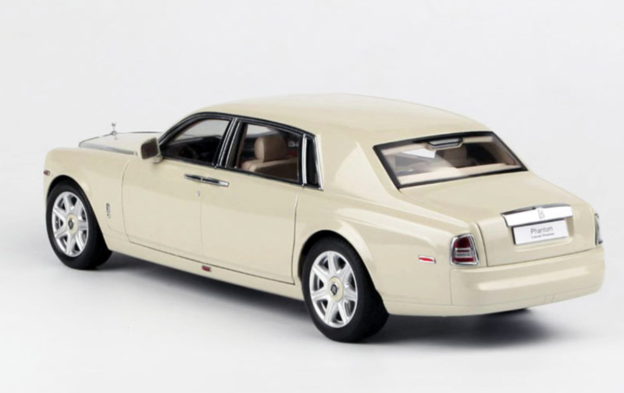 1/18 Kyosho Rolls-Royce Phantom EWB Extended Wheelbase (Carrara White) Diecast Car Model