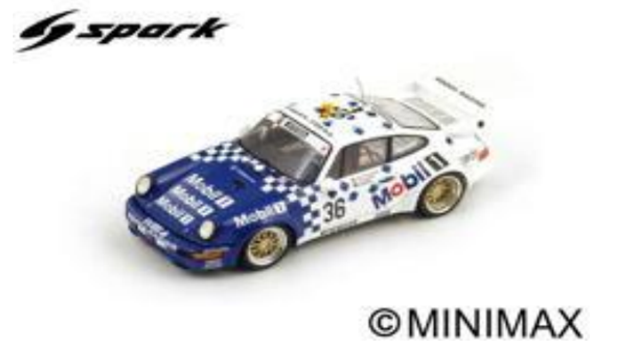 1/43 Spark 1993 Porsche 911 Carrera RSR 3.8 No.36 Winner 24H Spa C. Fittipaldi - J-P. Jarier - U. Alzen Car Model