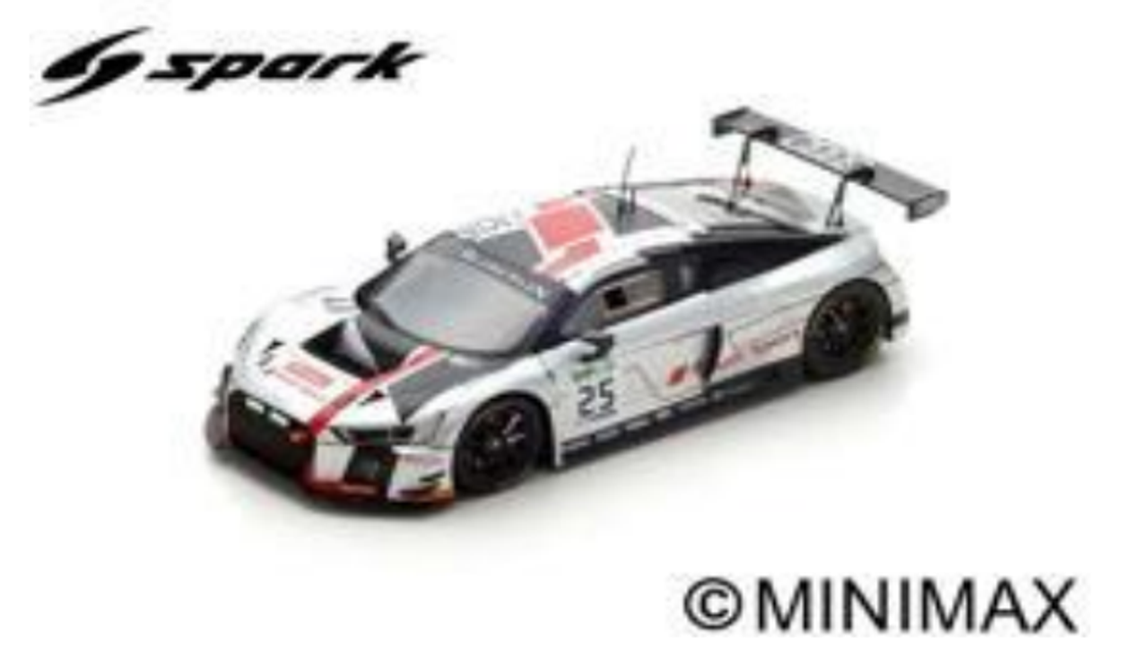 1/43 Spark 2017 Audi R8 LMS No.25 Saintéloc Racing Winner 24H Spa C. Haase - J. Gounon - M. Winkelhock Car Model