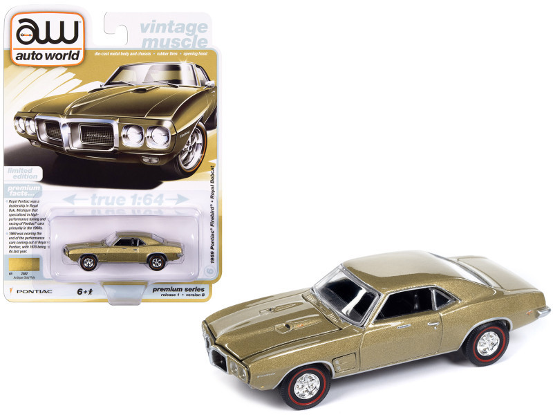 1969 Pontiac Firebird Royal Bobcat Antique Gold Metallic 