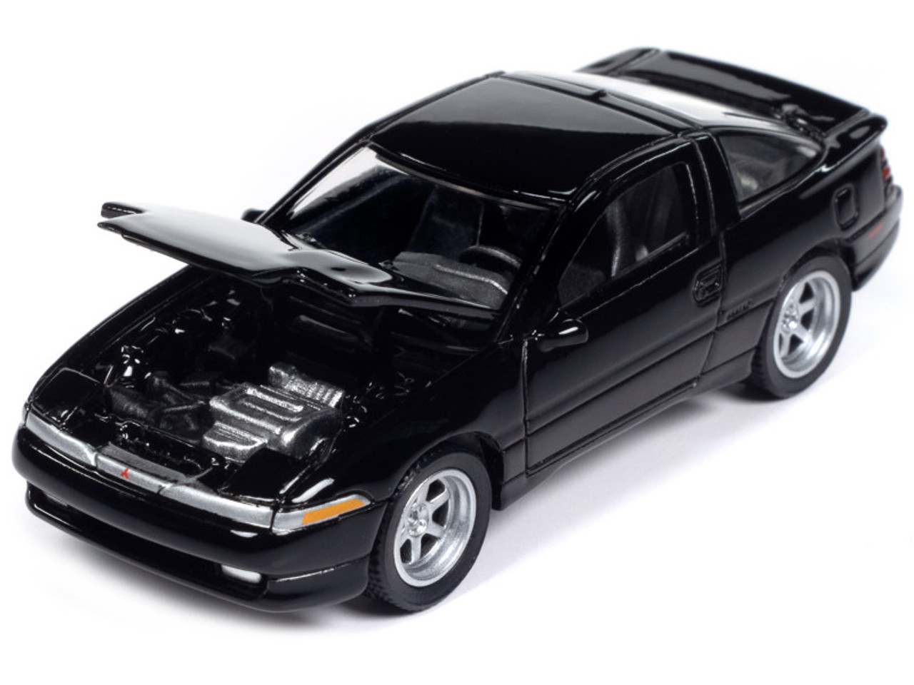 1990 Mitsubishi Eclipse GSX Kalapana Black "Import Legends" Limited Edition 1/64 Diecast Model Car by Auto World