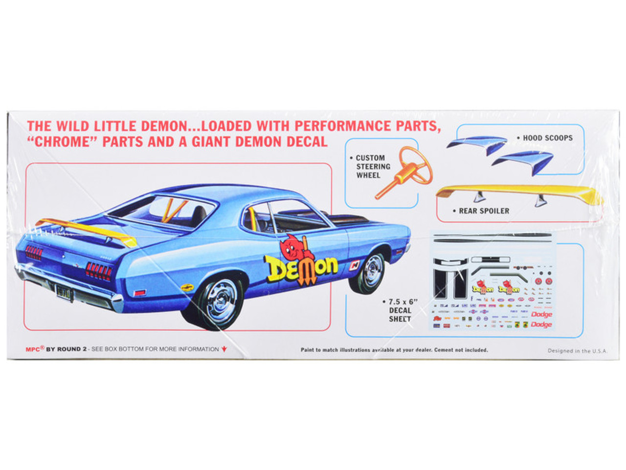 Skill 2 Model Kit 1971 Dodge Demon 1/25 Scale Model by MPC