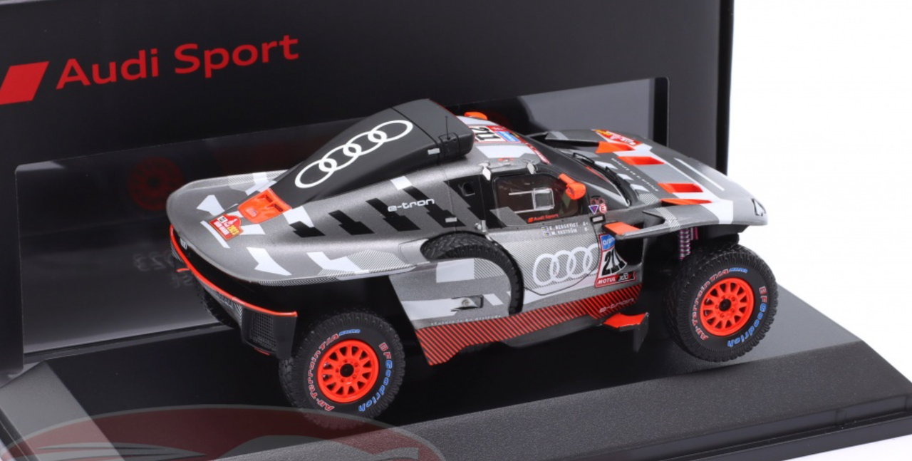 1/43 Dealer Edition 2023 Audi RS Q E-tron E2 #211 Rallye Dakar Team Audi Sport Matthias Ekström, Emil Bergkvist Car Model