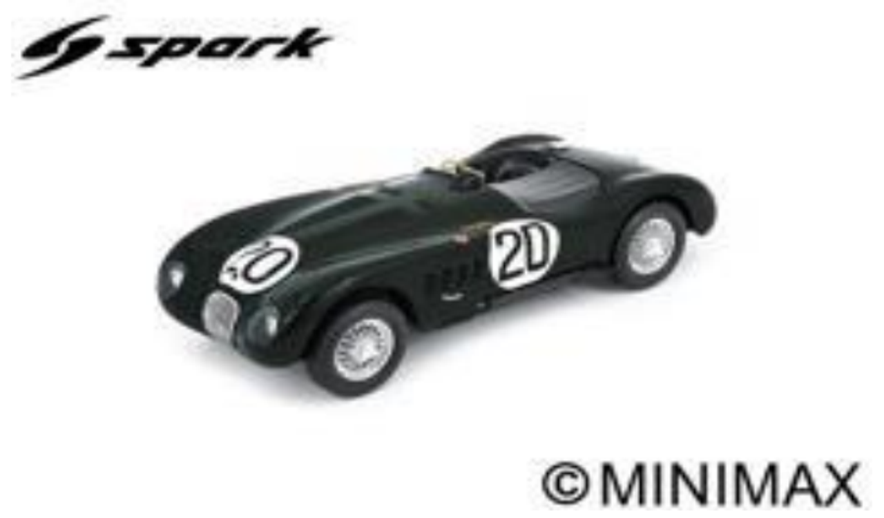 1/18 Spark 1951 Jaguar XK 120 C No.20 Winner Le Mans 24H P. Walker – P. Whitehead Car Model