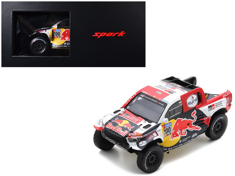 1/18 Spark 2023 TOYOTA HILUX No.200 Winner Dakar N. Al-Attiyah – M. Baumel Car Model