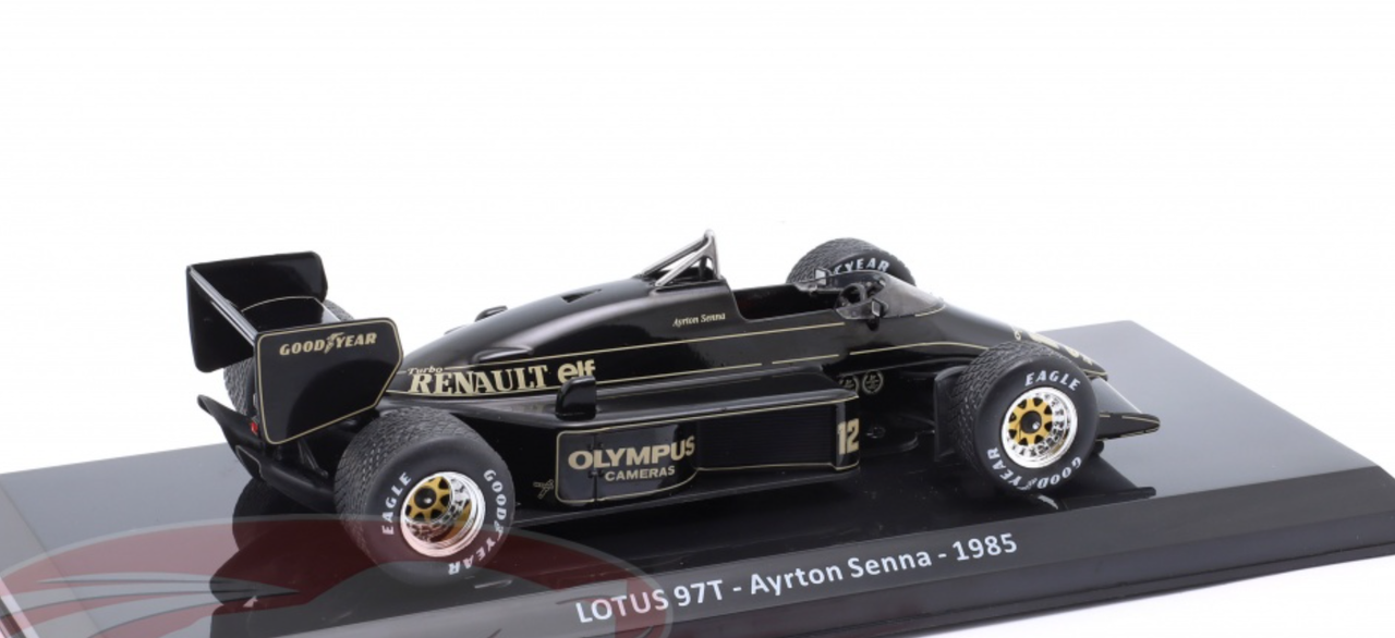 1/24 Premium Collectibles 1985 Formula 1 Ayrton Senna Lotus 97T #12 Winner Portugal GP Car Model