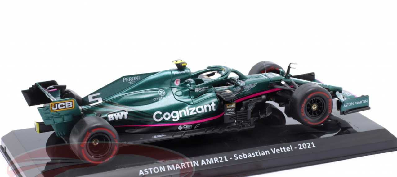 1/24 Premium Collectibles 2021 Formula 1 Sebastian Vettel Aston Martin AMR21 #5 2nd Azerbaijan GP Car Model