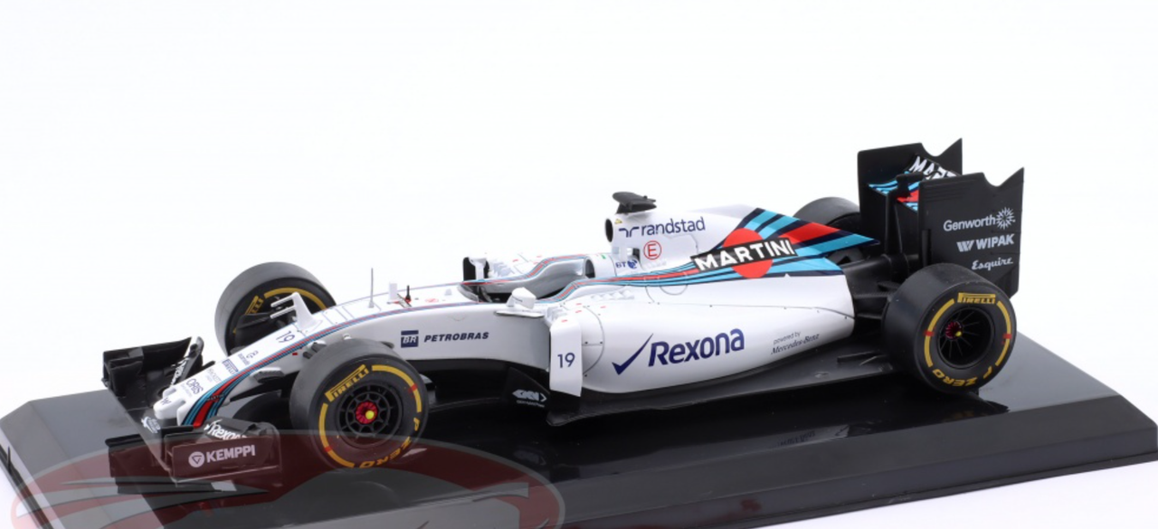 1/24 Premium Collectibles 2015 Formula 1 Felipe Massa Williams FW37 #19 3rd  Italy GP Car Model