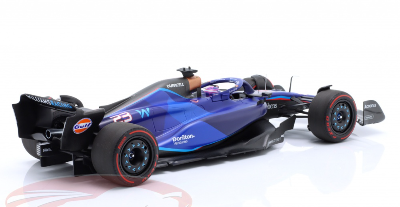 1/18 Minichamps 2023 Formula 1 Alexander Albon Williams FW45 #23 Bahrain GP Car Model