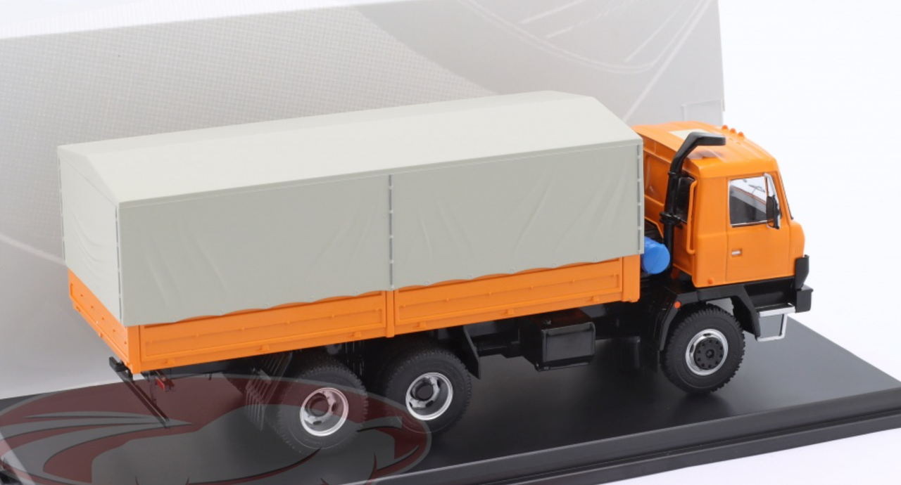 1/43 Premium Classixxs Tatra 815 V26 Flatbed Truck (Orange & Grey) Car Model