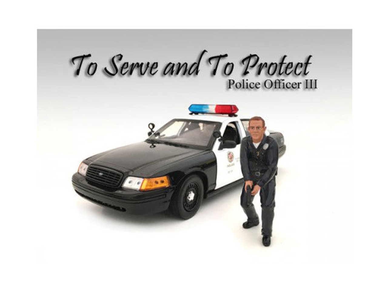 Police Officer III Figure For 1/18 Scale Models by American Diorama