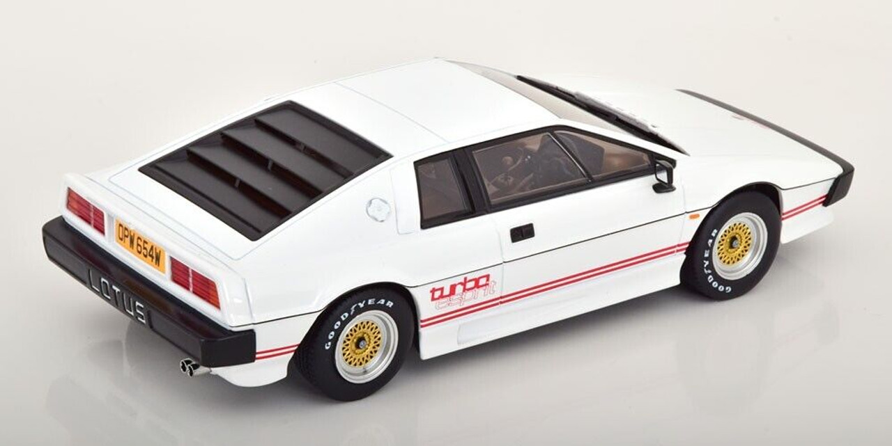 1/18 KK-Scale 1981 Lotus Esprit Turbo Movie-Version James Bond "For Your Eyes Only" (White) Diecast Car Model