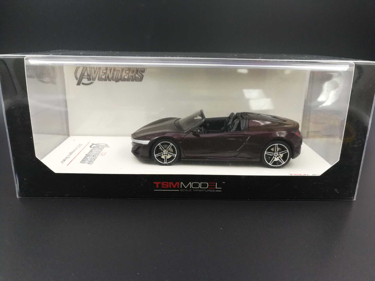 TSM 1/43 ミニカー acura nsx roadster アベンジャーズ 1/43 TSM MARVEL AVENGERS Acura NSX Roadster Enclosed Car Model