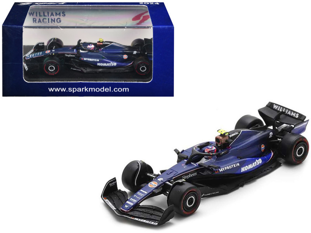 ミニカー Williams Racing FW46 Logan Sargeant 2024 1/64 Spark 2024 Formula 1 Williams Racing FW46 No.2 2024