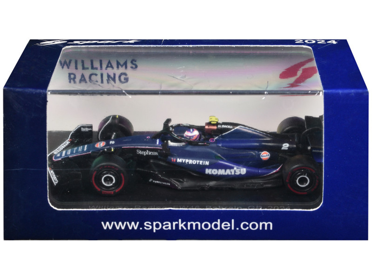 ミニカー Williams Racing FW46 Logan Sargeant 2024 1/64 Spark 2024 Formula 1 Williams Racing FW46 No.2 2024