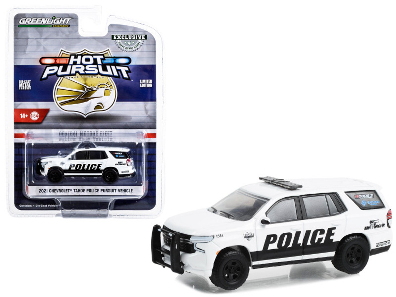 グリーンライト 1/64 グリーンライト 2021 Chevrolet Tahoe PPV General Motors Fleet Police Show Vehicle