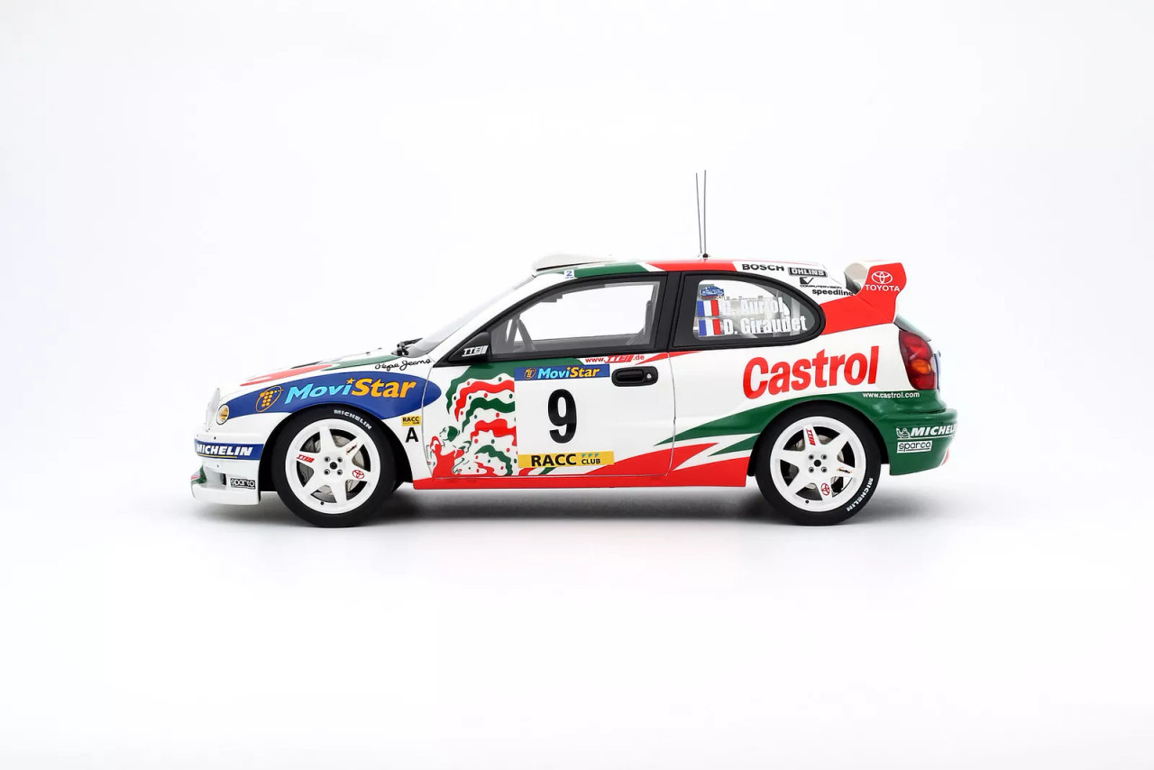 1/18 OTTO 1998 Toyota Corolla WRC #9 Car Model - LIVECARMODEL.com