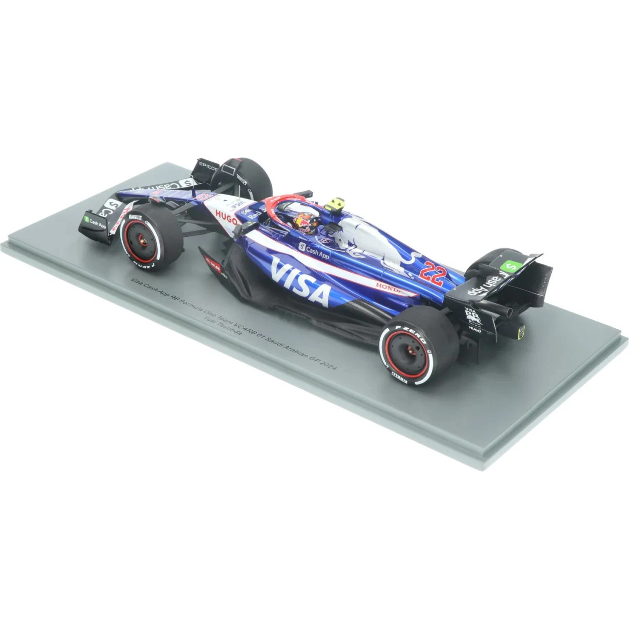 1/18 Spark 2024 Formula 1 Visa Cash App RB Formula One Team VCARB 01 No.22 2024 Yuki Tsunoda Car Model
