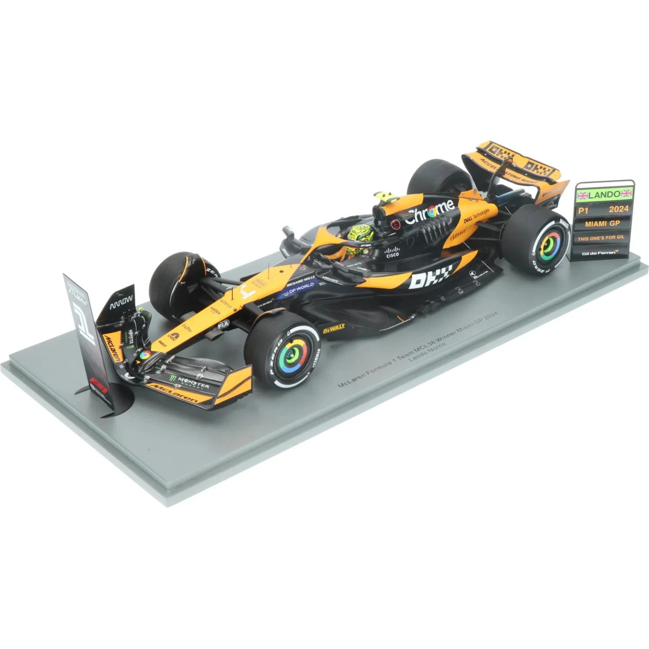 ミニカー McLaren MCL38 4th Australian GP 2024 1/18 Spark 2024 Formula 1 McLaren Formula 1 Team MCL38 No.4
