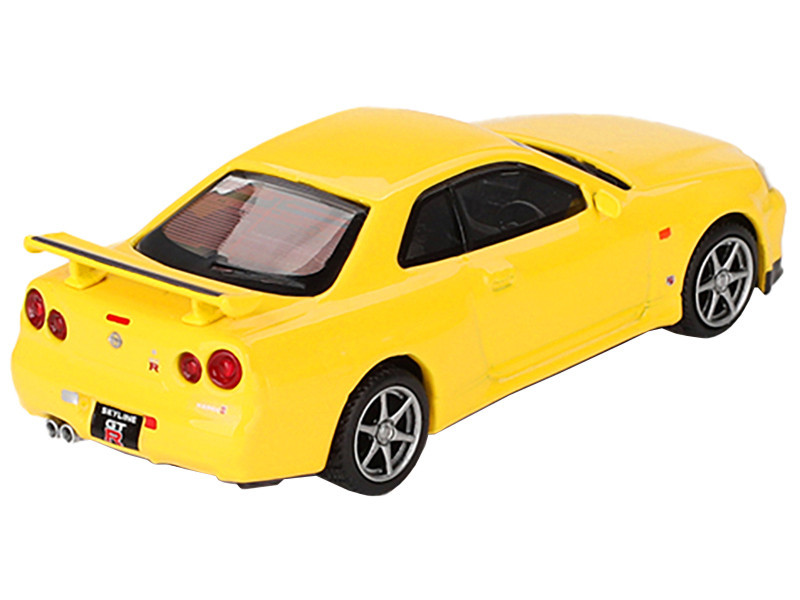 1/64 Mini GT Nissan Skyline GT-R (R34) V-Spec (Lightning Yellow