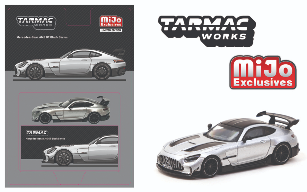 1/64 Tarmac Works Mercedes-Benz AMG GT Black Series (Silver) Diecast Car Model