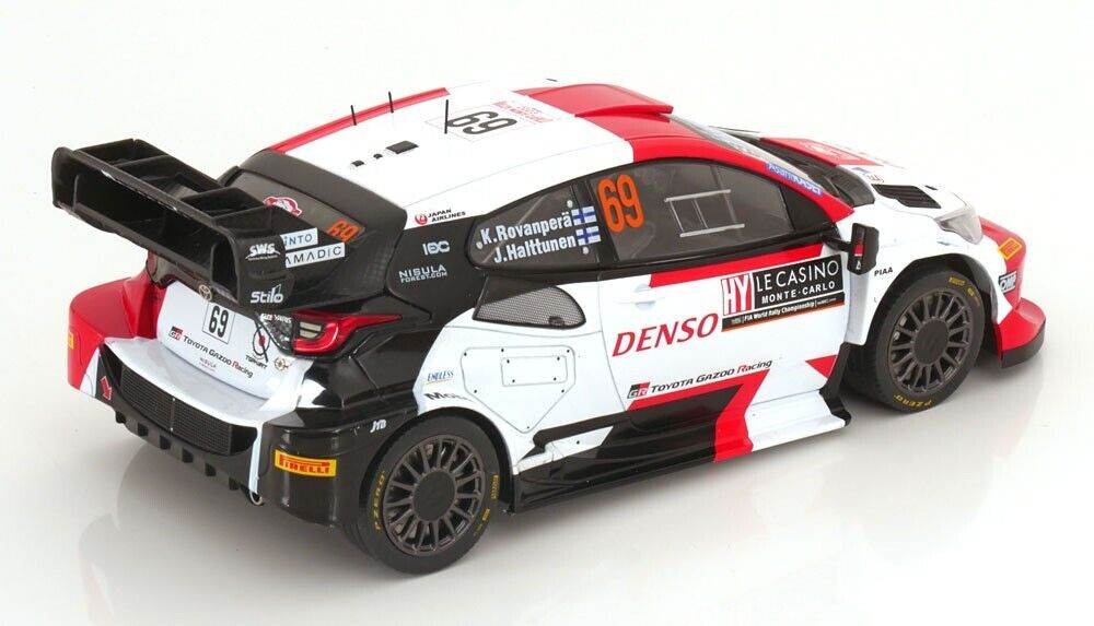 1/18 Ixo 2023 Toyota GR Yaris Rally1 #69 2nd Rally Monte Carlo