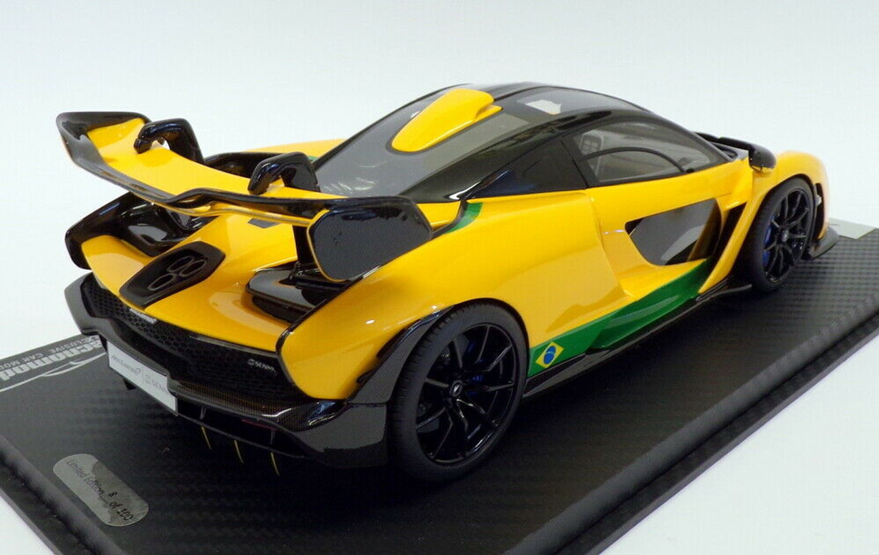 1/18 Tecnomodel McLaren Senna (Brazil Yellow Color) Resin Car