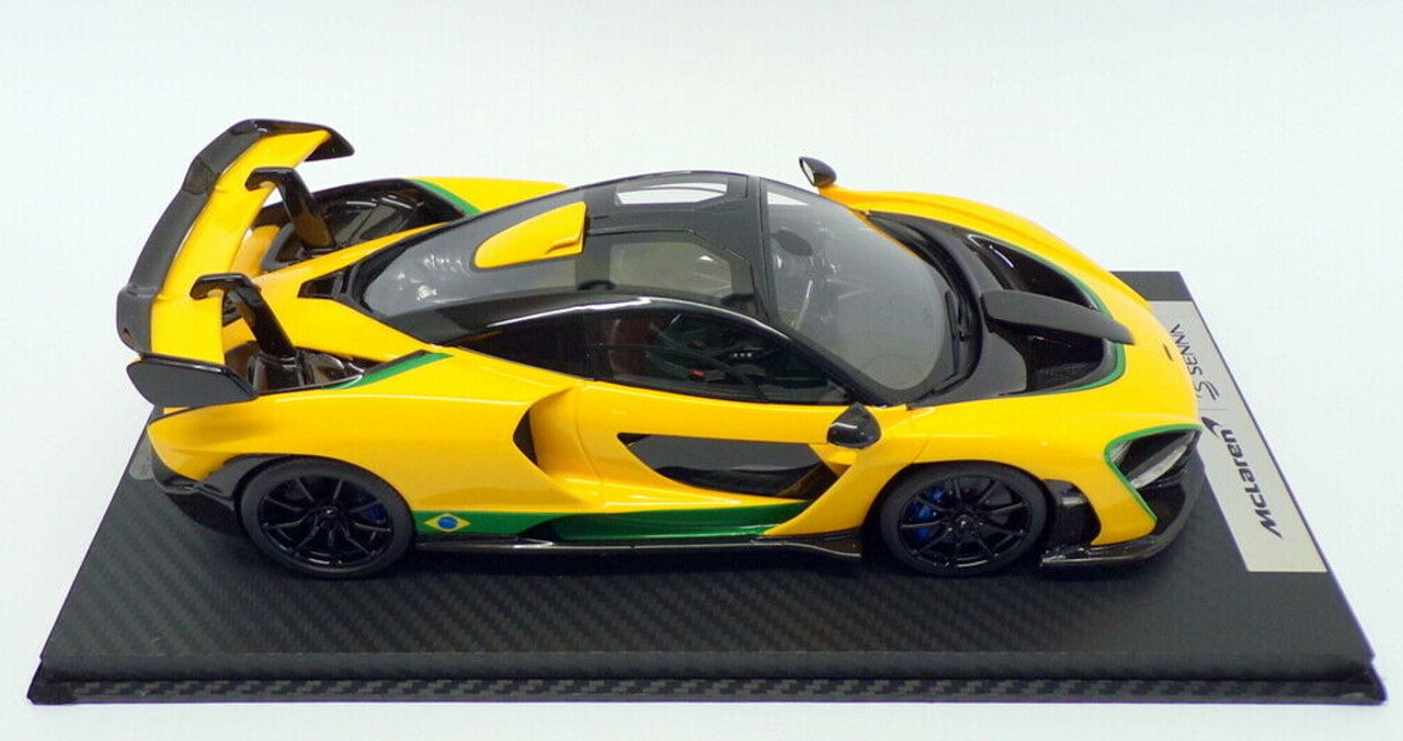 1/18 Tecnomodel McLaren Senna (Brazil Yellow Color) Resin Car