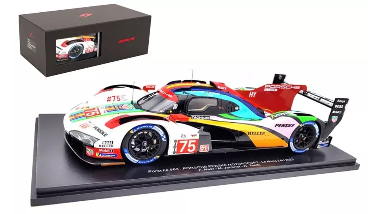 Spark スパーク ポルシェ 963 ペンスキーモータースポーツ 2023 1/18 Spark 2023 Porsche 963 #75 Porsche Penske Motorsport Le
