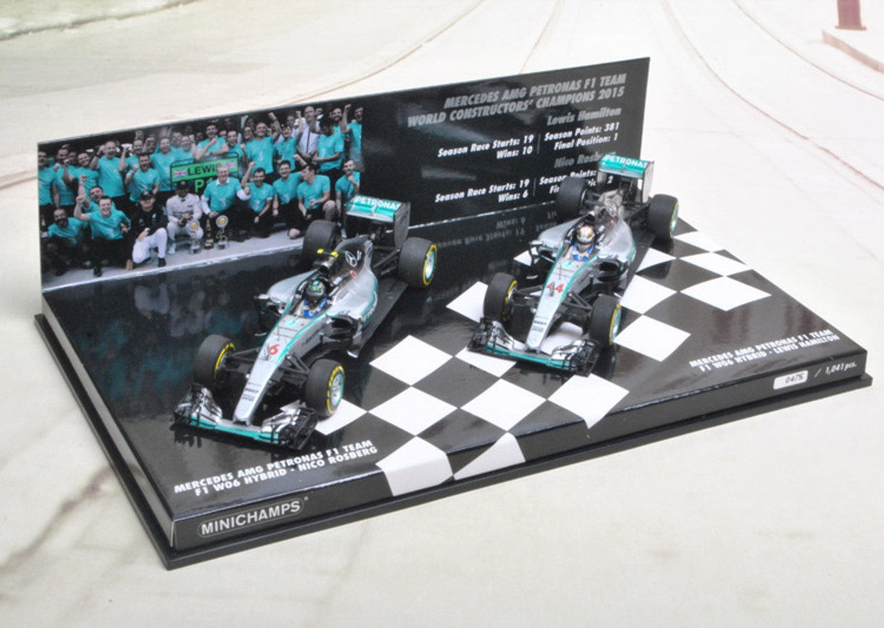 1/43 Minichamps Formula 1 Mercedes AMG Petronas Team W06 Lewis