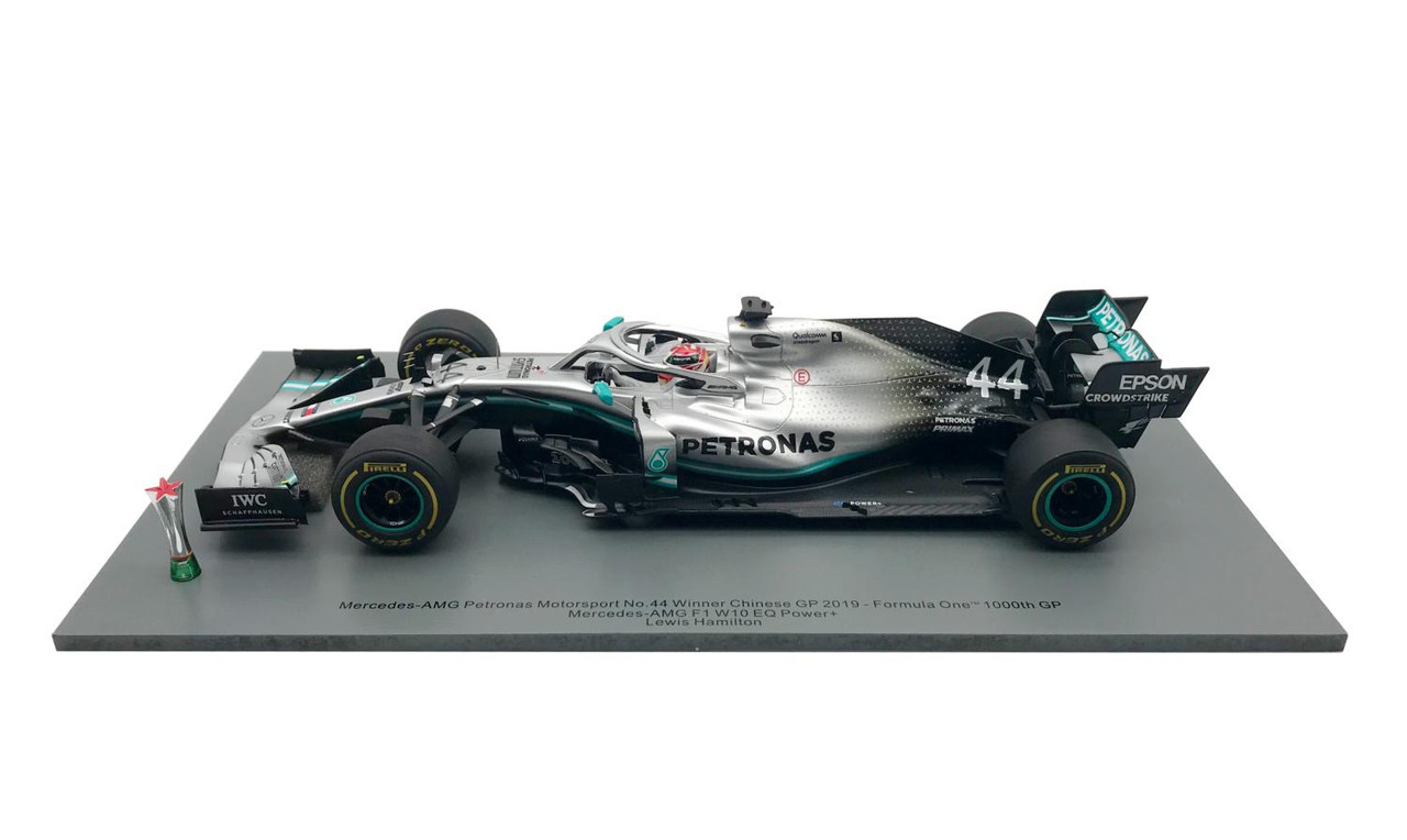 1/18 Spark Formula 1 Mercedes AMG Petronas 2019 Chinese GP Winner W10 Lewis  Hamilton #44 Car Model