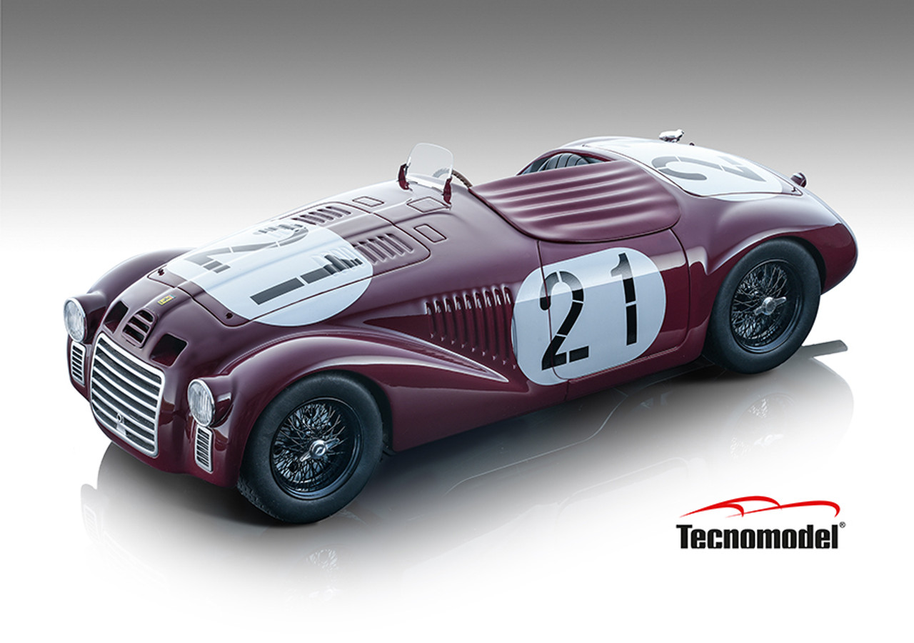 1/18 Tecnomodel 1947 12H di Pescara 2ND Place Driver Franco Cortese Car Model