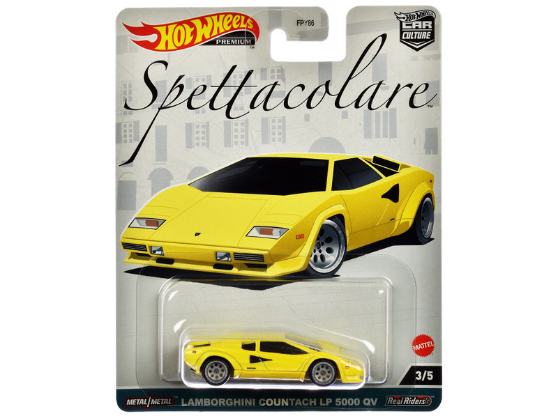 Welly Lamborghini Countach イエロー Lamborghini Countach LP 5000 QV Yellow 