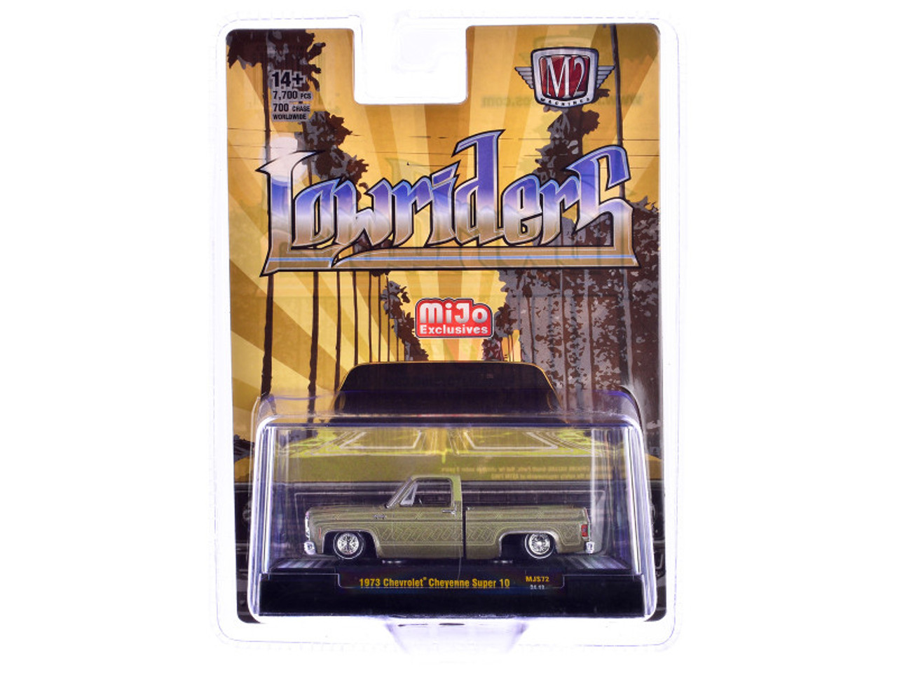 M2 1973 シボレー・シャイアン・スーパー30 ムーンアイズ(チェイスカー) Square Body 1:24 M2 Machines 1973 Chevrolet Cheyenne Super