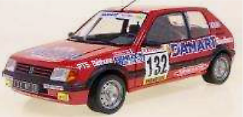 Peugeot 205 GTi 1.6 Rallye Monte Carlo 1986 Delecour Solido 1/18 – Les Miniatures