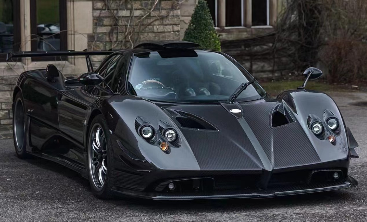 1/18 HH Model Pagani Zonda 760 Zonda Atlack (Metallic Grey & Black Carbon) Car Model Limited 30 Pieces