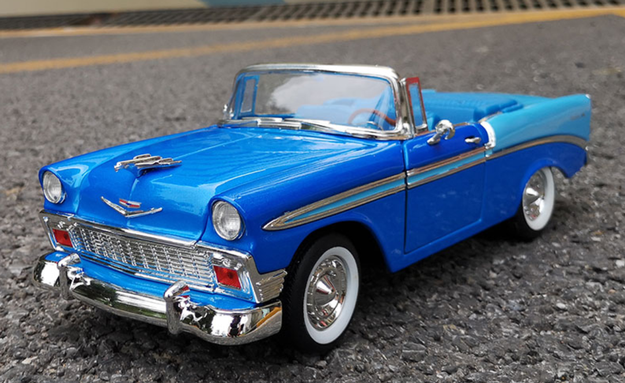 1/18 1956 Chevrolet Chevy Bel Air Belair (Blue) Diecast Car Model