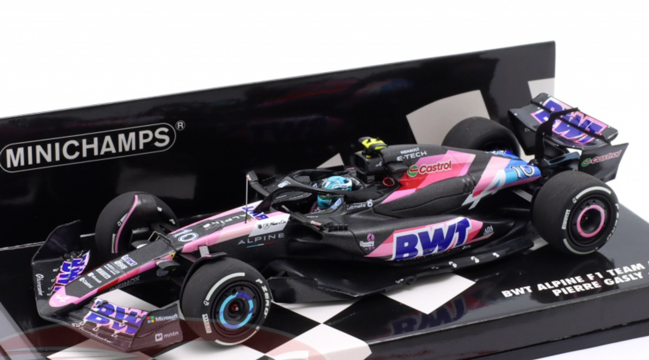 1/43 Minichamps 2024 Formula 1 BWT Alpine F1 Team A524 #10 Pierre Gasly Car Model