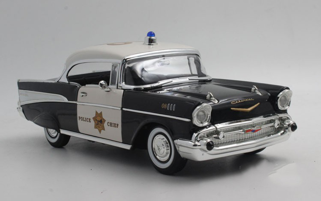 1/18 シボレーベルエア POLICE CHIEF 1957 ミニカー 1/18 シボレーベルエア POLICE CHIEF 1957 Road Signature製ダイ